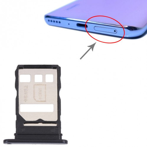 Plateau de carte SIM + plateau de carte sim / nm pour Huawei Y9a (bleu) SH934L270-04