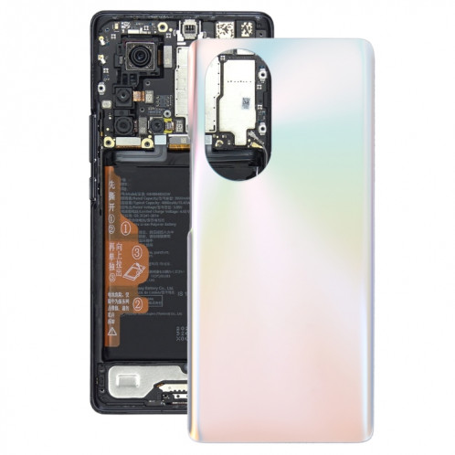 Couverture arrière de la batterie pour Huawei Nova 8 Pro (argent) SH44SL188-06