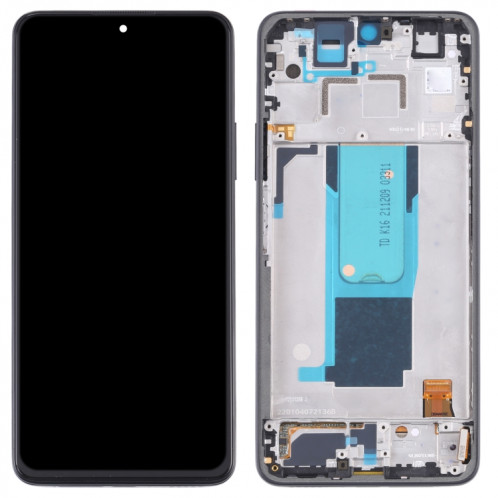 Écran LCD d'origine et numériseur Assemblage complet avec cadre pour Xiaomi Redmi Note 11 Pro Chine / Redmi Note 11 Pro + 5G India / Redmi Note 11 Pro + 5G / 11i / 11i Hypercharge (noir) SH950B1935-07