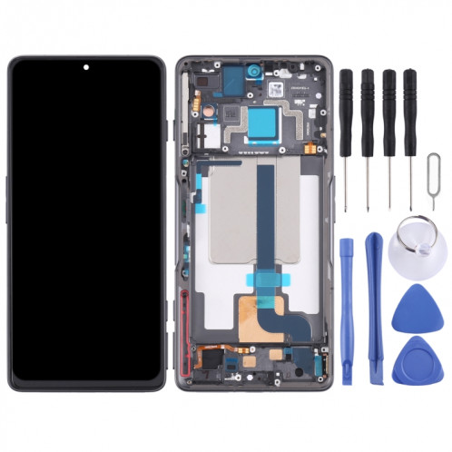 Écran LCD original et numériseur Assemblage complet avec cadre pour Xiaomi Redmi K50 Gaming (noir) SH951B1451-07