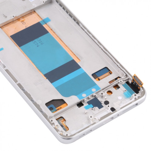 Écran LCD d'origine et numériseur Assemblage complet avec cadre pour Xiaomi Redmi K40S (argent) SH952S1049-07