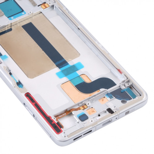 Plaque de lunette de cadre LCD à boîtier avant pour Xiaomi Redmi K50 Gaming (blanc) SH953W1492-07