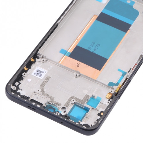 Plaque de lunette de cadre LCD de boîtier avant pour Xiaomi Redmi K40S (noir) SH954B1276-07