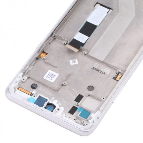 Écran LCD TFT pour Motorola Moto G 5G Assemblage complet du numériseur avec cadre (Blanc) SH971W1455-07