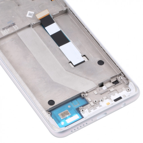 Écran LCD TFT pour Motorola Moto G 5G Assemblage complet du numériseur avec cadre (Blanc) SH971W1455-07