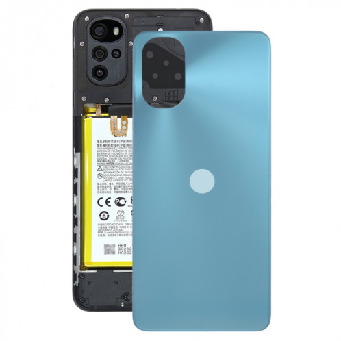 Couvercle arrière de la batterie d'origine pour Motorola Moto G22 (bleu) SH86LL538-07