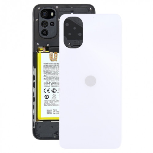 Couvercle arrière de la batterie d'origine pour Motorola Moto G22 (blanc) SH86WL416-07