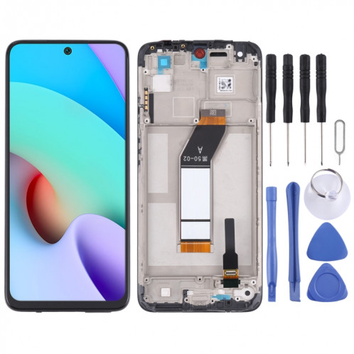 Écran LCD d'origine et numériseur Assemblage complet avec cadre pour Xiaomi Redmi Note 11 4G 21121119SC SH49961567-07