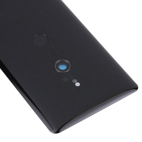 Coque arrière de batterie d'origine avec empreintes digitales pour Sony Xperia XZ3 (noir) SH98BL1043-06