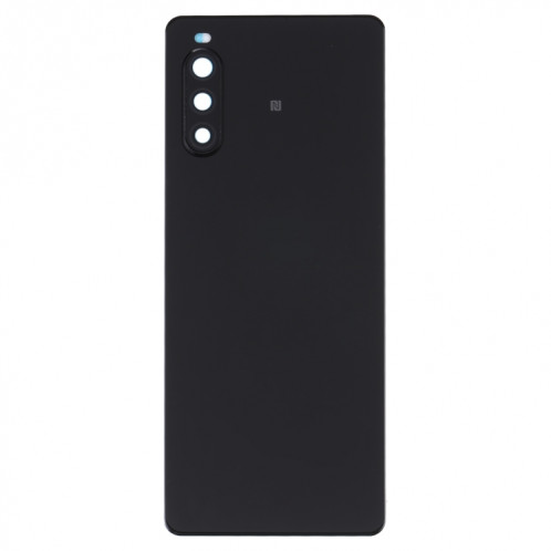 Couvercle arrière de la batterie d'origine avec empreinte digitale pour Sony Xperia 10 II (noir) SH99BL264-06
