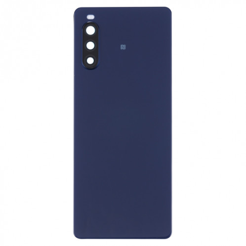 Couvercle arrière de la batterie d'origine avec empreinte digitale pour Sony Xperia 10 II (bleu) SH99LL702-06