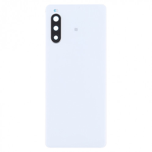 Couvercle arrière de la batterie d'origine avec empreinte digitale pour Sony Xperia 10 II (blanc) SH99WL1909-06