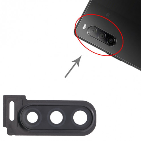 Couvercle de la lentille de la caméra pour Sony Xperia 10 II (noir) SH001B1276-04