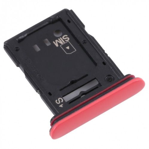 Plateau de carte SIM + plateau de carte micro SD pour Sony Xperia 10 III (rouge) SH003R826-04