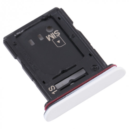 Plateau de carte SIM + plateau de carte micro SD pour Sony Xperia 10 III (blanc) SH003W1881-04