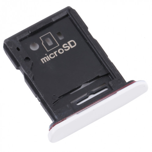 Plateau de carte SIM + plateau de carte micro SD pour Sony Xperia 10 III (blanc) SH003W1881-04