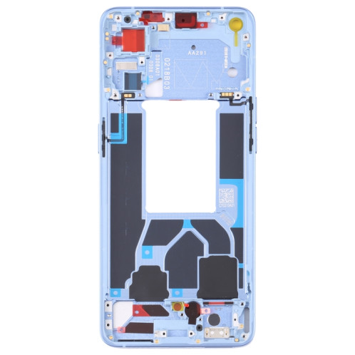 Pour OPPO Reno7 5G China PFJM10 Original Front Housing LCD Frame Bezel Plate (Bleu) SH005L1055-06