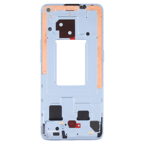 Pour OPPO Reno6 5G PEQM00 CPH2251 Boîtier avant d'origine LCD Frame Bezel Plate (Bleu) SH006L537-06