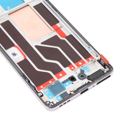 Écran LCD d'origine pour OPPO Reno5 Pro 5G Assemblage complet du numériseur avec cadre (argent) SH010S578-06