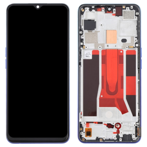 Écran LCD d'origine pour OPPO Reno3 5G/Reno3 Youth/F15/Find X2 Lite/K7 5G Digitizer Assemblage complet avec cadre (Bleu) SH011L1843-06
