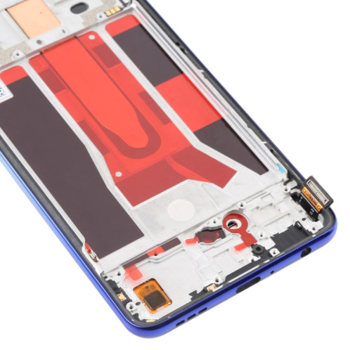 Écran LCD d'origine pour OPPO Reno3 5G/Reno3 Youth/F15/Find X2 Lite/K7 5G Digitizer Assemblage complet avec cadre (Bleu) SH011L1843-06