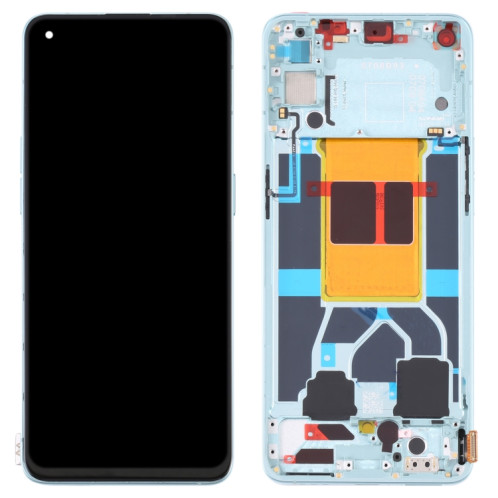 Écran LCD d'origine pour OPPO Reno6 5G PEQM00 CPH2251 Ensemble complet de numériseur avec cadre (Vert) SH012G1886-06