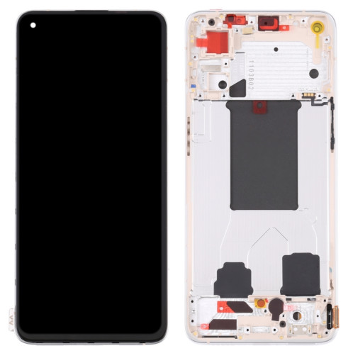 Écran LCD d'origine pour OPPO Reno7 5G Chine PFJM10 Assemblage complet du numériseur avec cadre (Or) SH013J1569-06