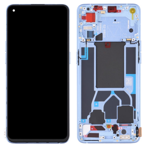 Écran LCD d'origine pour OPPO Reno7 5G Chine PFJM10 Ensemble complet de numériseur avec cadre (Bleu) SH013L874-06