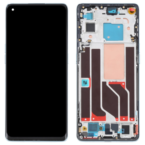 Écran LCD d'origine pour OPPO Reno6 Pro 5G PEPM00 CPH2249 Ensemble complet de numériseur avec cadre (Vert) SH019G978-06