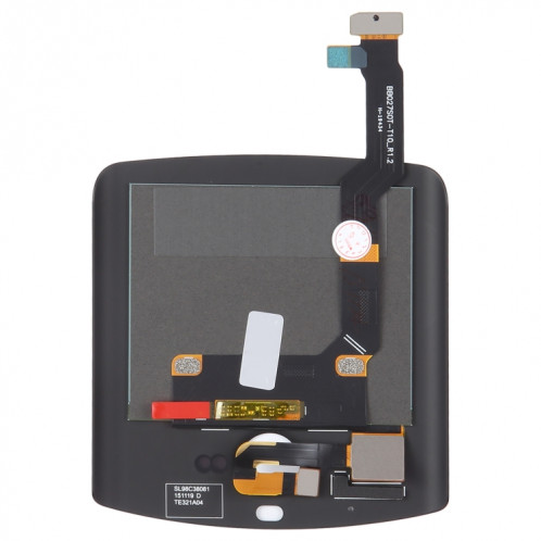 Écran LCD secondaire d'origine pour Motorola Razr 2019 avec assemblage complet du numériseur (noir) SH021B577-06