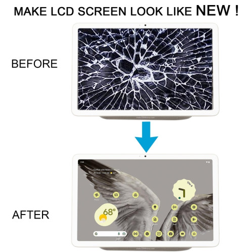 Écran LCD pour tablette Google Pixel avec assemblage complet de numériseur (noir) SH071B615-07