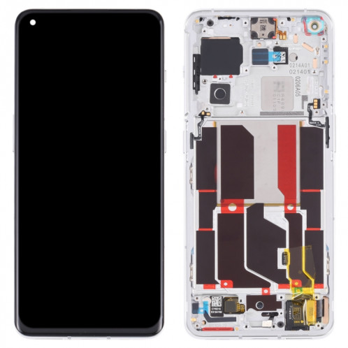 Pour OnePlus 10 Pro NE2210 Digitizer Assemblage complet avec cadre Écran LCD d'origine (Argent) SH077S895-05