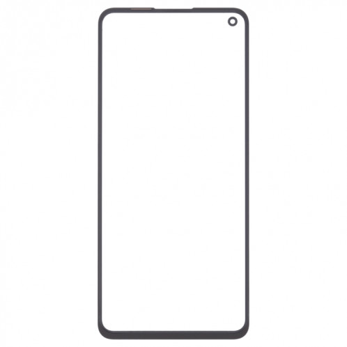 Pour OnePlus 9RT 5G MT2110 MT2111 Lentille en verre extérieure de l'écran avant avec adhésif optiquement transparent OCA (noir) SH159B1742-06
