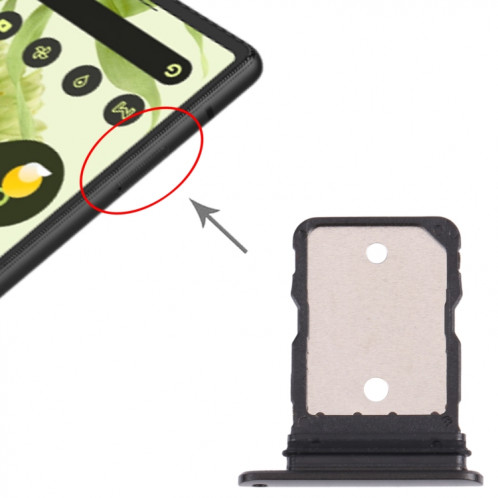 Plateau de carte SIM pour Google Pixel 6 (noir) SH204B1420-04