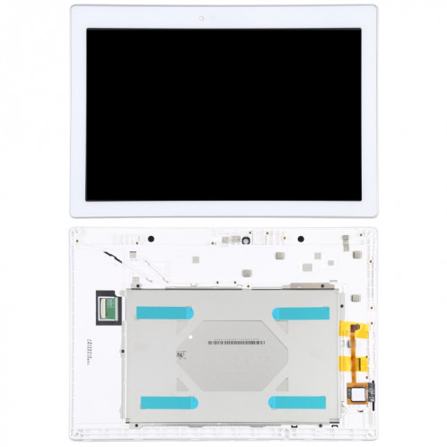 Écran LCD OEM pour Lenovo Tab 2 A10-70 A10-70F A10-70L Assemblage complet du numériseur avec cadre (Blanc) SH61WL1204-05