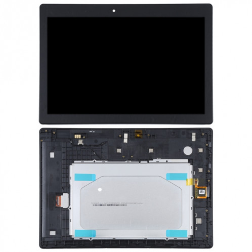 Écran LCD OEM pour Lenovo Tab 2 A10-30 YT3-X30 Assemblage complet du numériseur avec cadre (Noir) SH00BL566-05