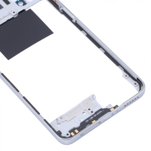 Plaque de lunette de cadre moyen d'origine pour Xiaomi Redmi Note 11 Pro 4G 2201116TG 2201116TI (Argent) SH345S171-06