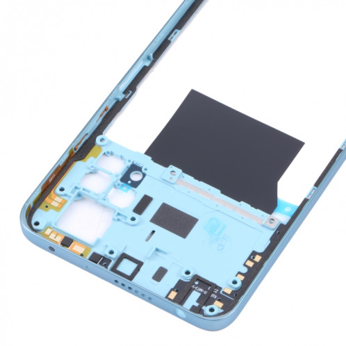 Plaque de lunette de cadre moyen d'origine pour Xiaomi Redmi Note 11 Pro 4G 2201116TG 2201116TI (bleu bébé) SH45TT1917-06