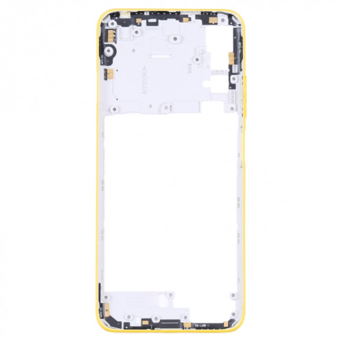 Plaque de lunette de cadre moyen d'origine pour Xiaomi Poco M3 Pro 5G M2103K19PG M2103K19PI (jaune) SH347Y842-06