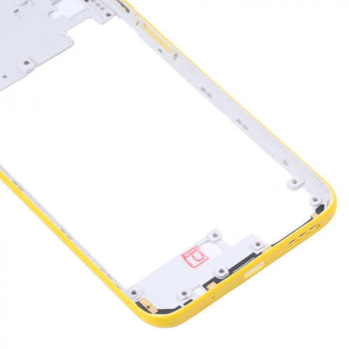 Plaque de lunette de cadre moyen d'origine pour Xiaomi Poco M3 Pro 5G M2103K19PG M2103K19PI (jaune) SH347Y842-06