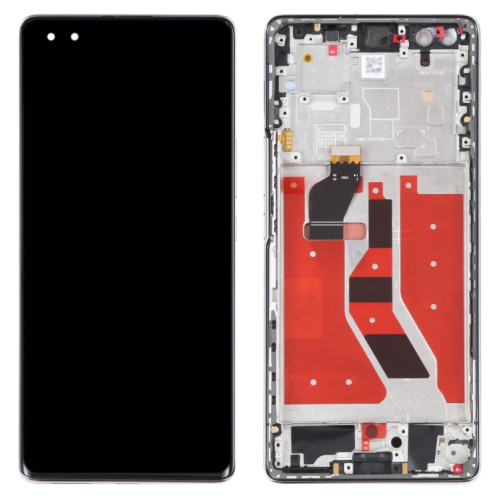 Écran LCD OLED d'origine pour Honor 50 Pro Digitizer Full Assembly avec cadre (argent) SH351S543-04