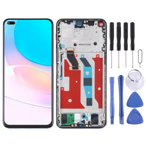 Écran LCD d'origine pour Huawei Nova 8i Digitizer Assemblage complet avec cadre (Bleu) SH354L589-05