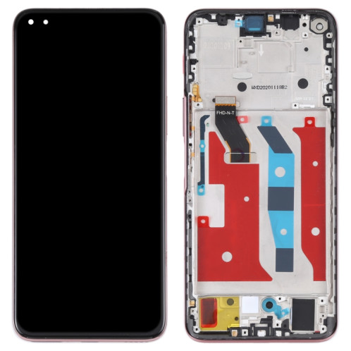 Écran LCD d'origine pour Honor X20 Digitizer Assemblage complet avec cadre (Rose) SH355F686-05