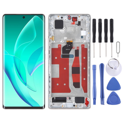 Écran LCD OLED d'origine pour Honor 60 Digitizer Full Assembly avec cadre (or) SH357J1301-05