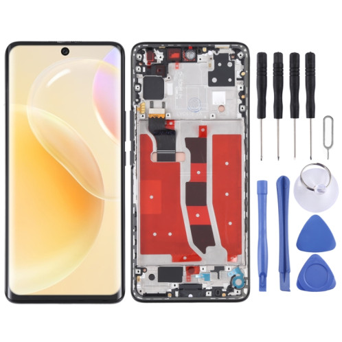 Écran LCD OLED d'origine pour Huawei Nova 8 5G Ensemble complet de numériseur avec cadre (Noir) SH358B1115-05