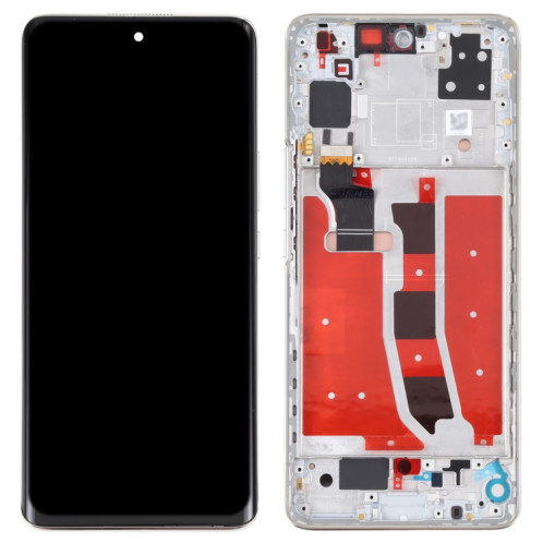 Écran LCD OLED d'origine pour Huawei Nova 8 5G Ensemble complet de numériseur avec cadre (Argent) SH358S587-05