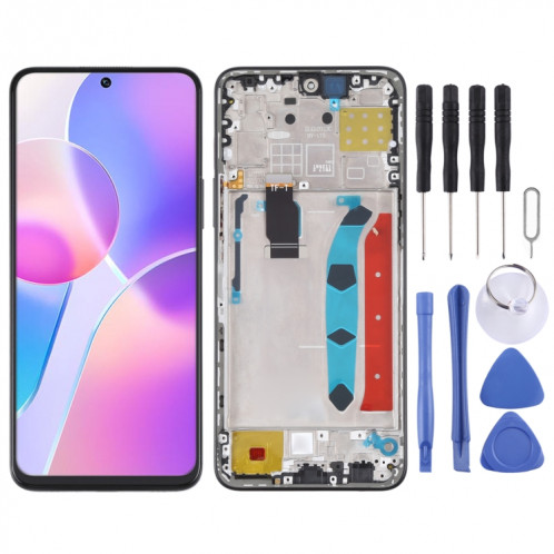 Écran LCD d'origine pour Honor X30i Digitizer Full Assembly avec cadre (noir) SH361B967-05