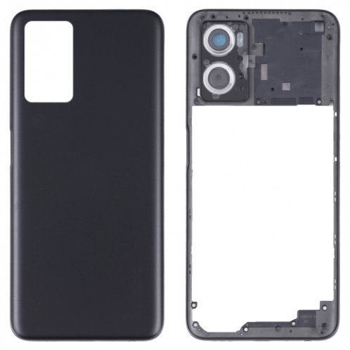 Pour le couvercle arrière de la batterie OPPO A36/A76 avec cadre central (noir) SH79BL130-07