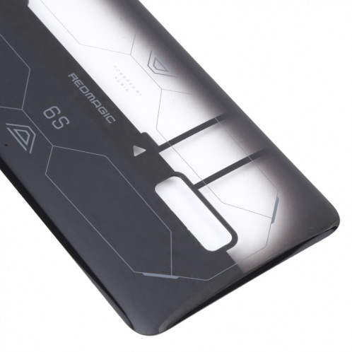 Coque arrière en verre de batterie pour ZTE Nubia Red Magic 6S (noir transparent) SH34BL1368-06
