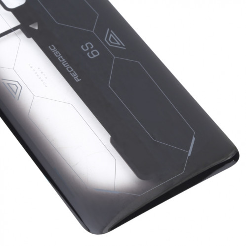 Coque arrière en verre de batterie pour ZTE Nubia Red Magic 6S (noir transparent) SH34BL1368-06